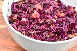 Julesalat - rødkålssalat med mandarin