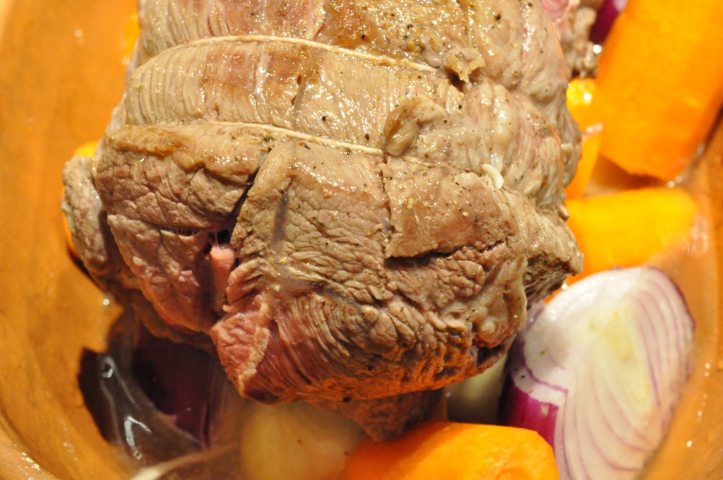 Gammeldags oksesteg i stegeso langtidsstegt