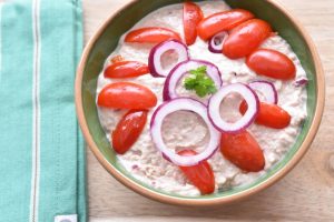 Tunmousse med creme fraiche - uden husblas