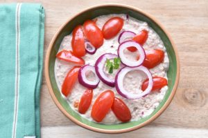 Tunmousse med creme fraiche - uden husblas