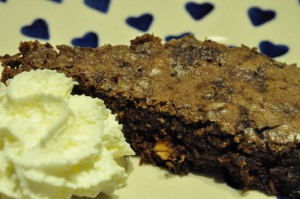 Chokoladekage brownie i mikroovn - opskrift