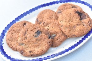 Småkager med nougat, marcipan & chokolade