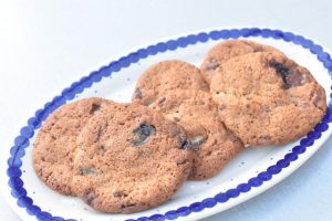 Småkager med nougat, marcipan & chokolade