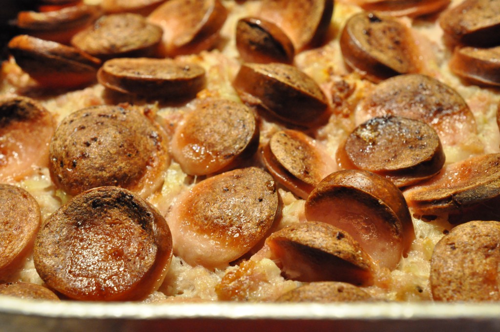 Forloren hare med pølser