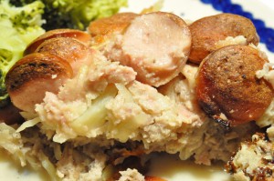 Forloren hare med pølser 