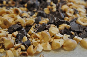 Chokoladesmåkager cookies med chokolade