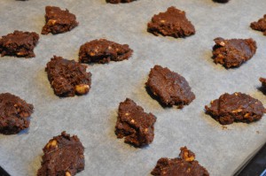 Chokoladesmåkager cookies med chokolade