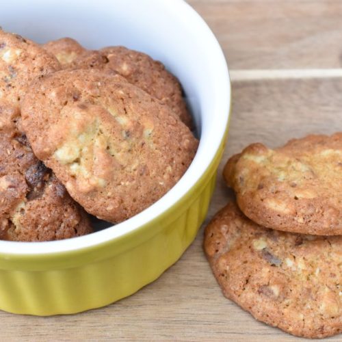 Småkager med marcipan mandler & chokolade