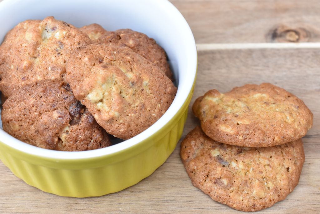 Småkager med marcipan mandler & chokolade