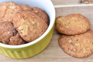 Småkager med marcipan mandler & chokolade