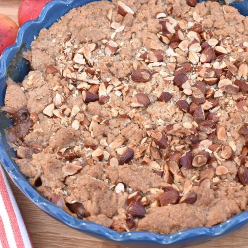 Æblecrumble med mandler den bedste opskrift