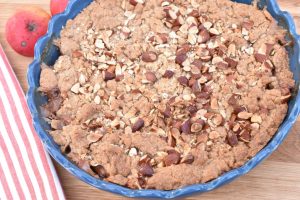 Æblecrumble med mandler den bedste opskrift