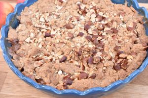Æblecrumble med mandler den bedste opskrift