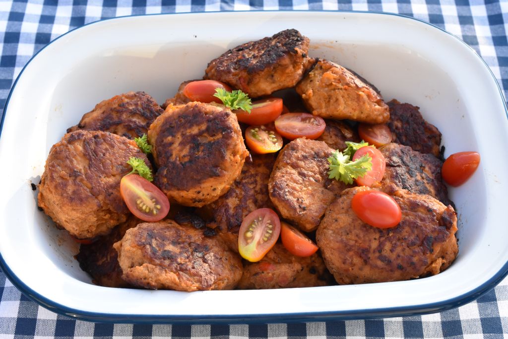 Krydrede kyllingefrikadeller – sunde & lækre