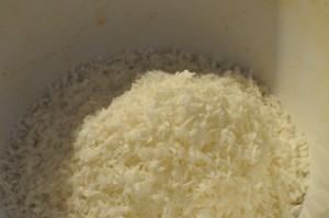 Specier med kokos og pistacie marcipan