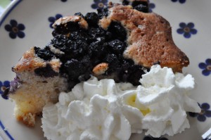 Blåbærtærte med marcipan - tærte med blåbær