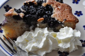 Blåbærtærte med marcipan - tærte med blåbær