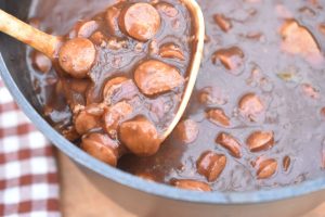 DSC_3044 • nogetiovnen.dk Millionbøf med gulerødder & pølser - opskrift