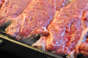 Steaks af oksefilet med grøntsager & kartofler