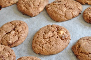 Cookies med chokolade og Nesquick