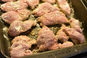 Mørbrad i fad med pikant flødeost & peberfrugt