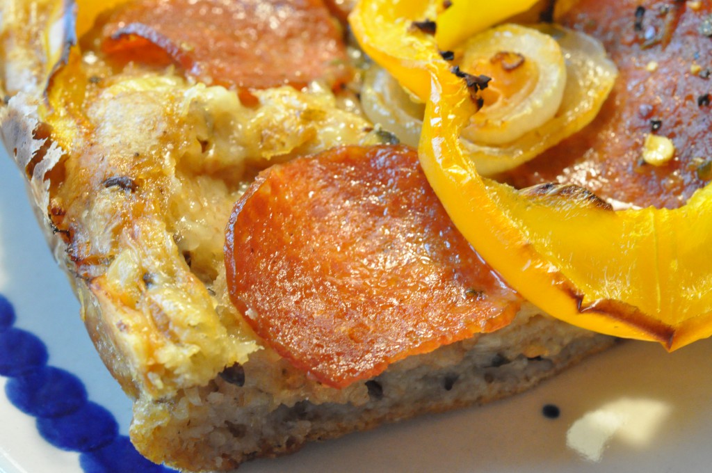 Lækre pepperonibrød af koldthævet dej