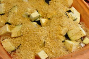 Marineret nakkefilet i stegeso m. bulgur, squash & aubergine