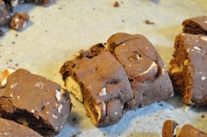 Biscotti med kakao og hasselnødder - opskrift