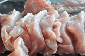 Mørbrad i fad med pikant flødeost & peberfrugt