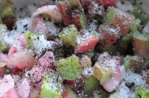 Kokosmakroner med rabarber - nem opskrift