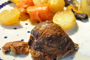 Pulled pork i stegeso med kartofler - nem opskrift