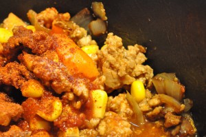 Shepherds pie med hakket svinekød opskrift