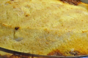 Shepherds pie med hakket svinekød opskrift