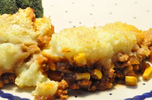 Shepherds pie med hakket svinekød opskrift