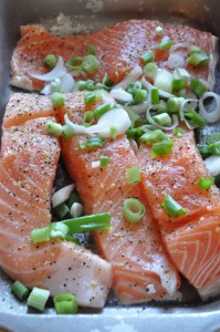 DSC_5471 • nogetiovnen.dk Torsk i folie og ovnbagt laks - opskrift på fisk i ovn