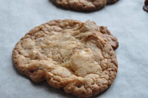 Cookies med Marsbar og saltmandler - opskrift