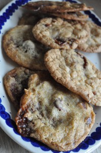 Småkager med kakao, havregryn og Marsbar