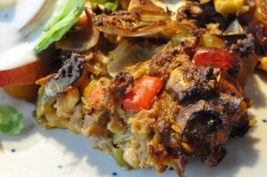 Farsbrød med oksekød bacon og ost - opskrift