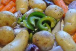 DSC_5625 • nogetiovnenstaging.com Kyllingefad med bacon og kartofler – nem ovnret med grønt