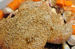 Kylling i ovn med sesam, soya og citron