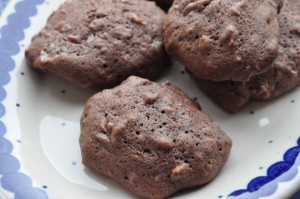 Småkager med kakao, havregryn og Marsbar