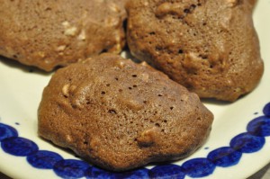 Småkager med kakao, havregryn og Marsbar