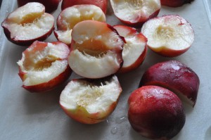 Frugttærte med nektariner - kage med frugt