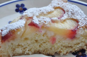 Frugttærte med nektariner - kage med frugt