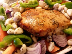 Kalkunbryst i ovn med grøntsager - opskrift