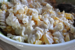 Sund pastasalat med fedtfattig dressing