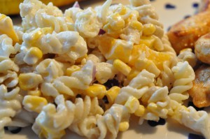 Sund pastasalat med fedtfattig dressing