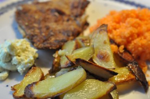 Fiskefilet paneret med rugmel - rødspættefilet
