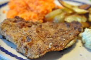 Fiskefilet paneret med rugmel - rødspættefilet