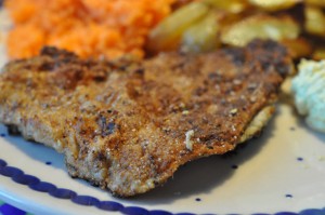 Fiskefilet paneret med rugmel - rødspættefilet